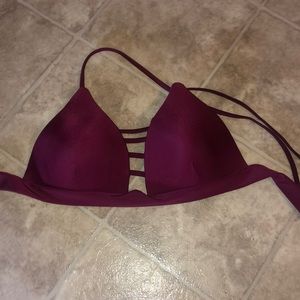 SHEIN Burgundy Swim Top (NEVER WORN)